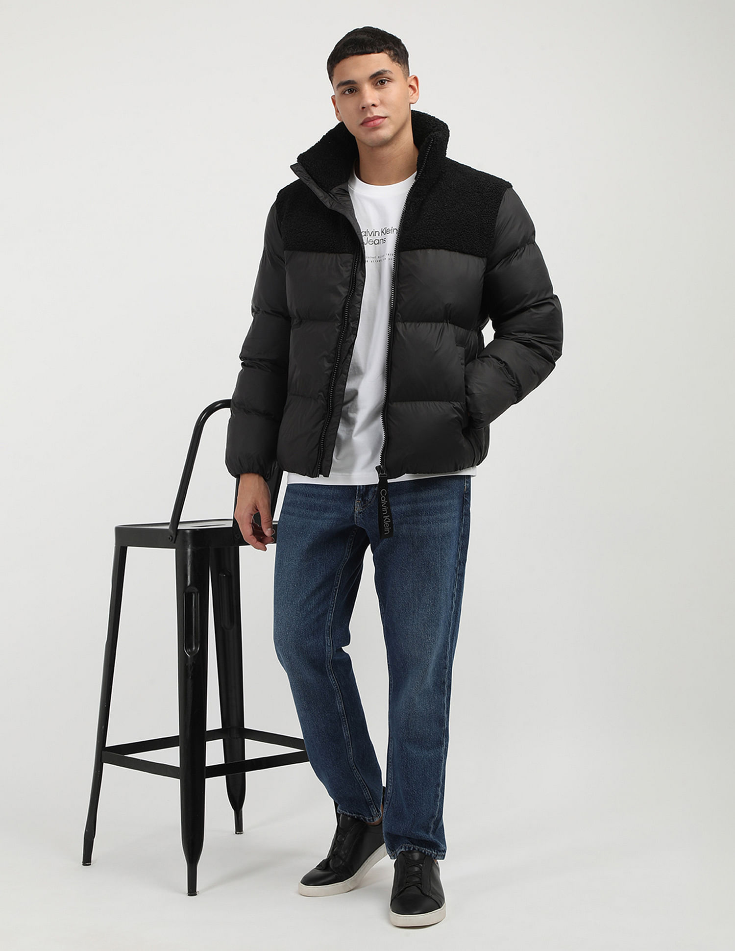 Calvin Klein Jeans Regular Fit Sherpa Puffer Jacket