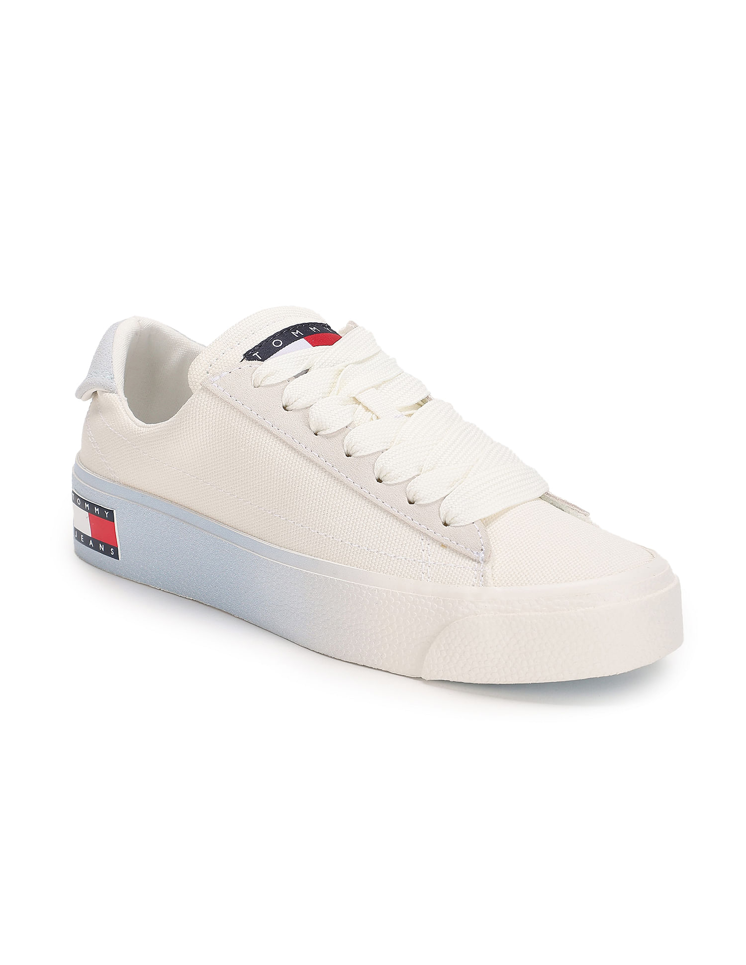 Buy Tommy Hilfiger Women Leather Flatform Sneakers - NNNOW.com