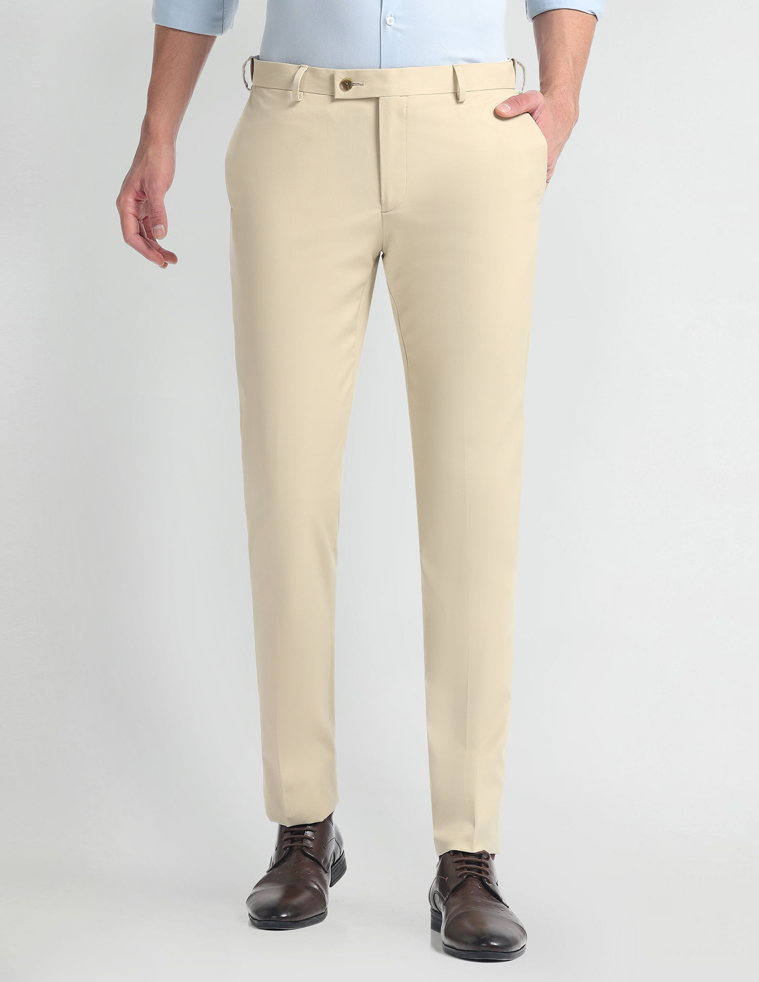 Arrow Tailored Fit Dobby Trousers