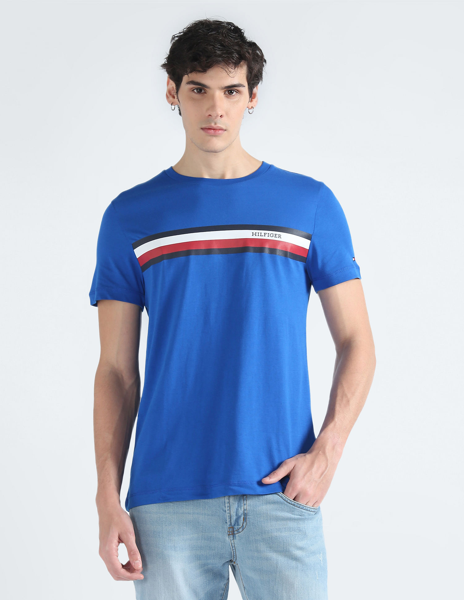 Tommy Hilfiger Transitional Organic Cotton Chest Stripe T-Shirt
