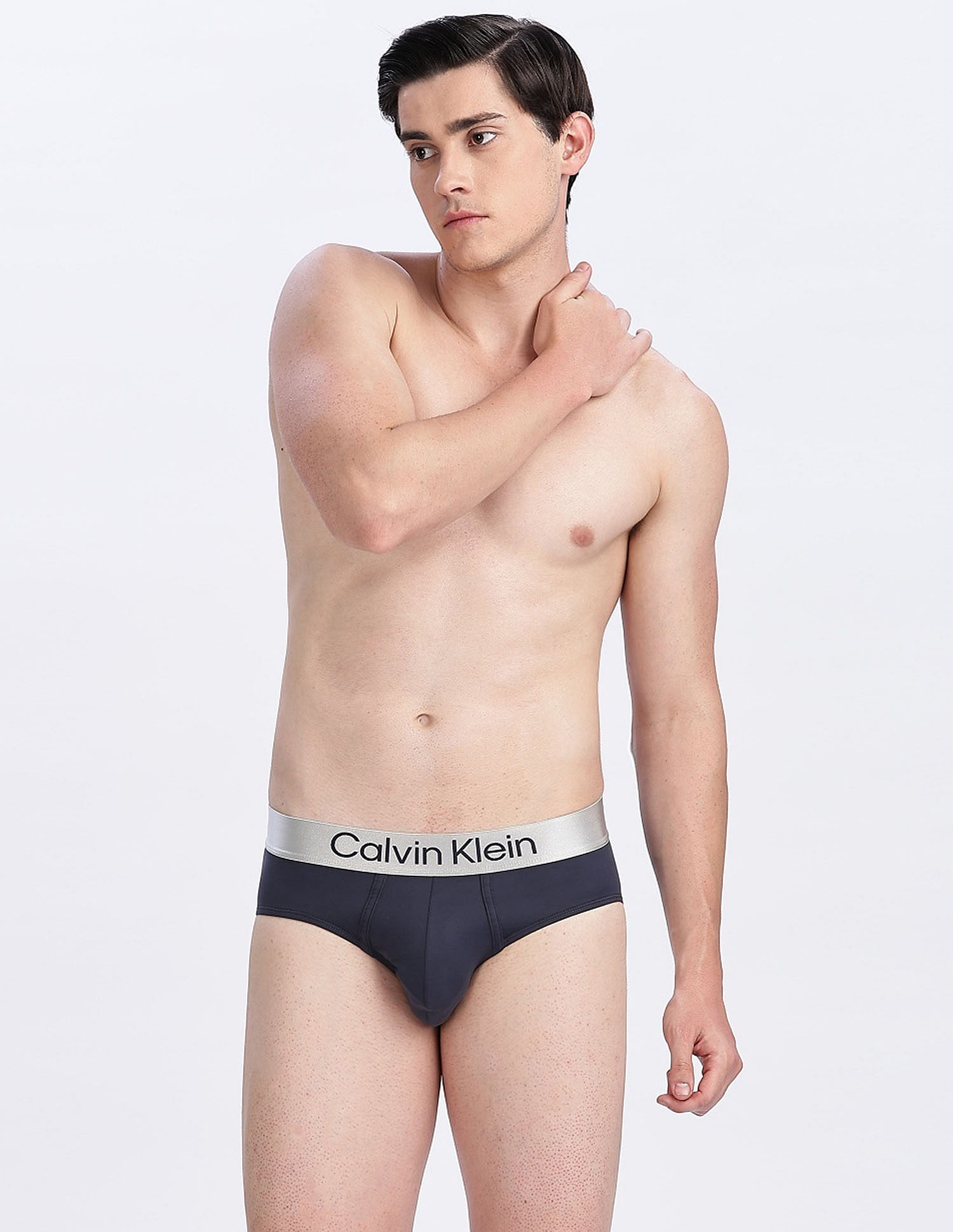 Calvin Klein Underwear Low Rise Solid Blue Briefs