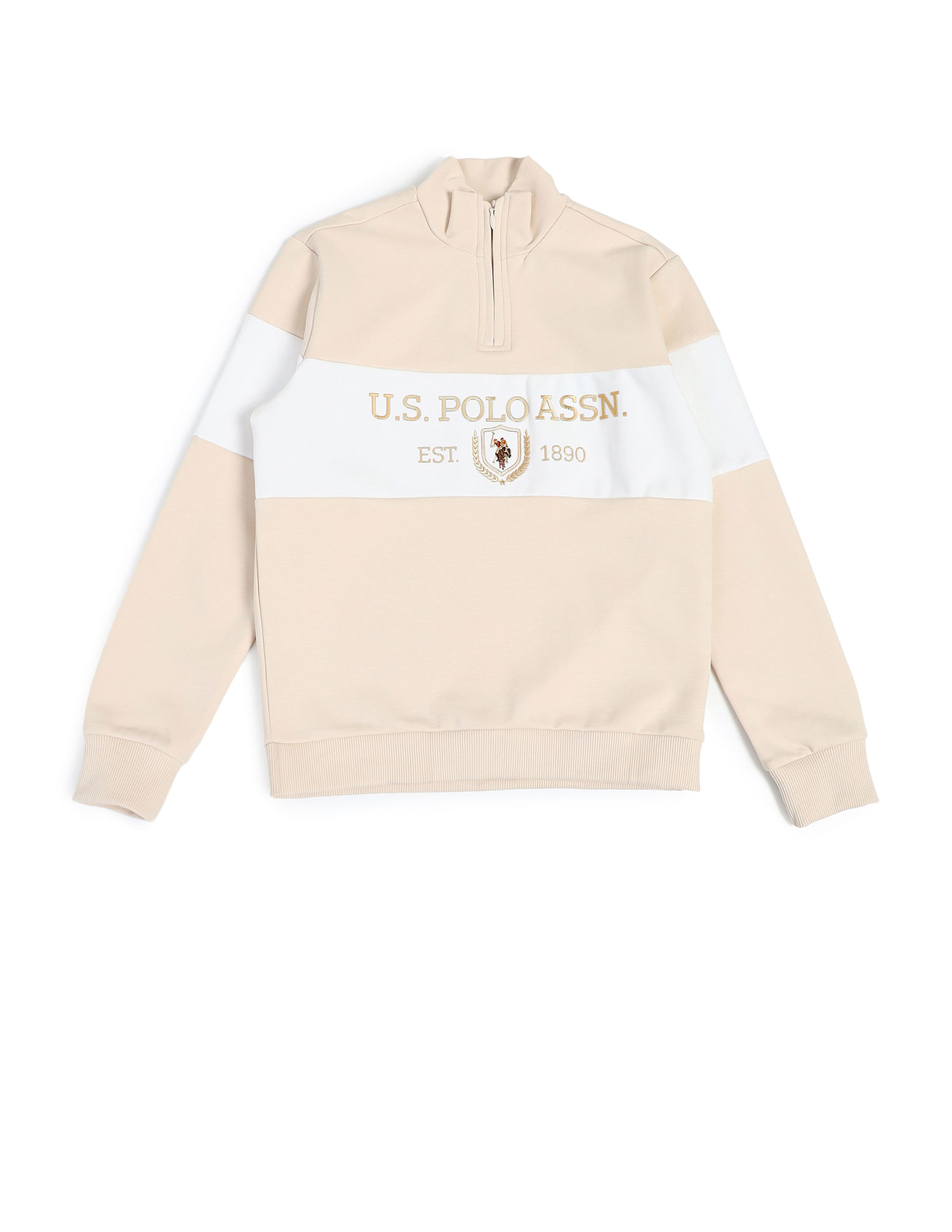 U.S. Polo Assn. Kids Boys Brand Regular Fit Sweatshirt