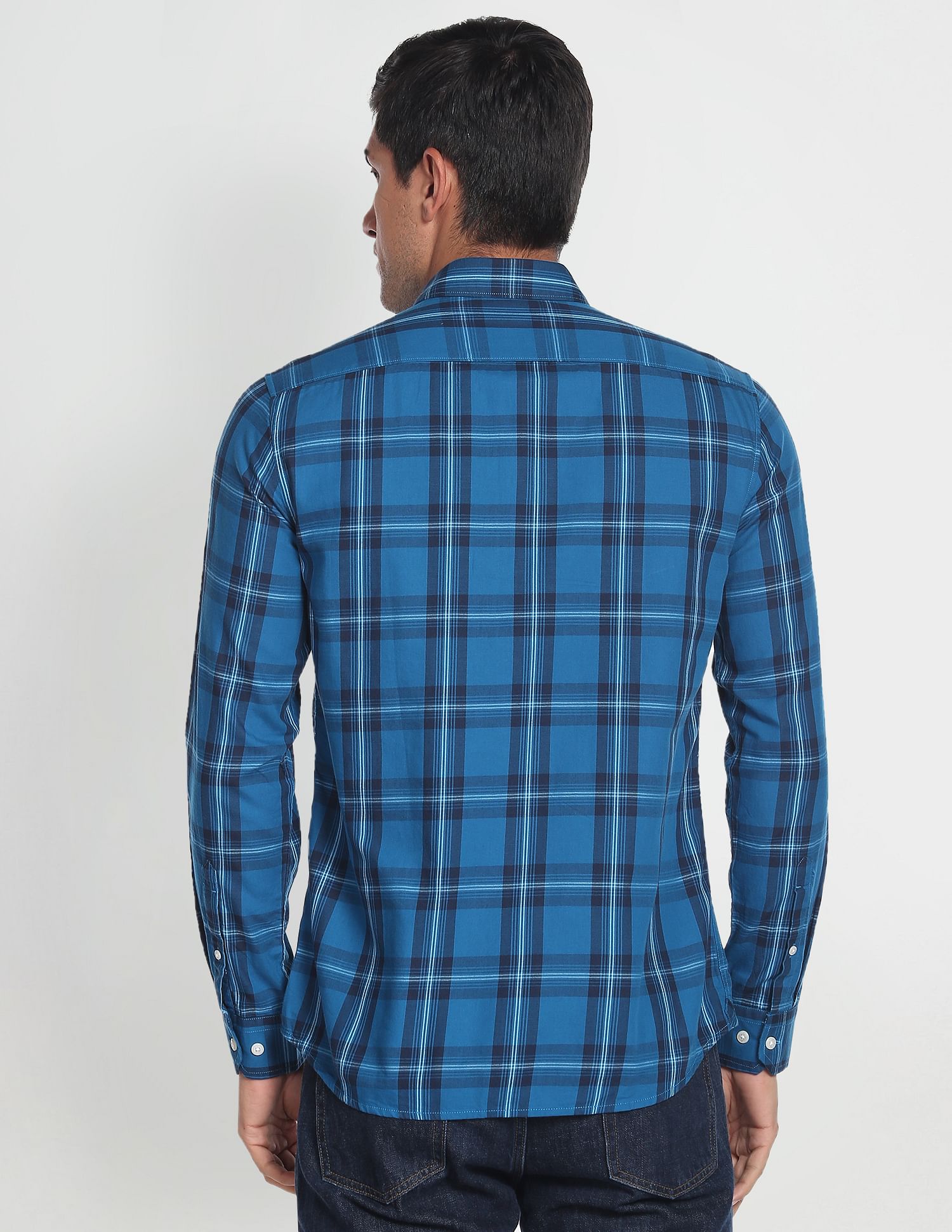Arrow Sports Tartan Check Cotton Shirt