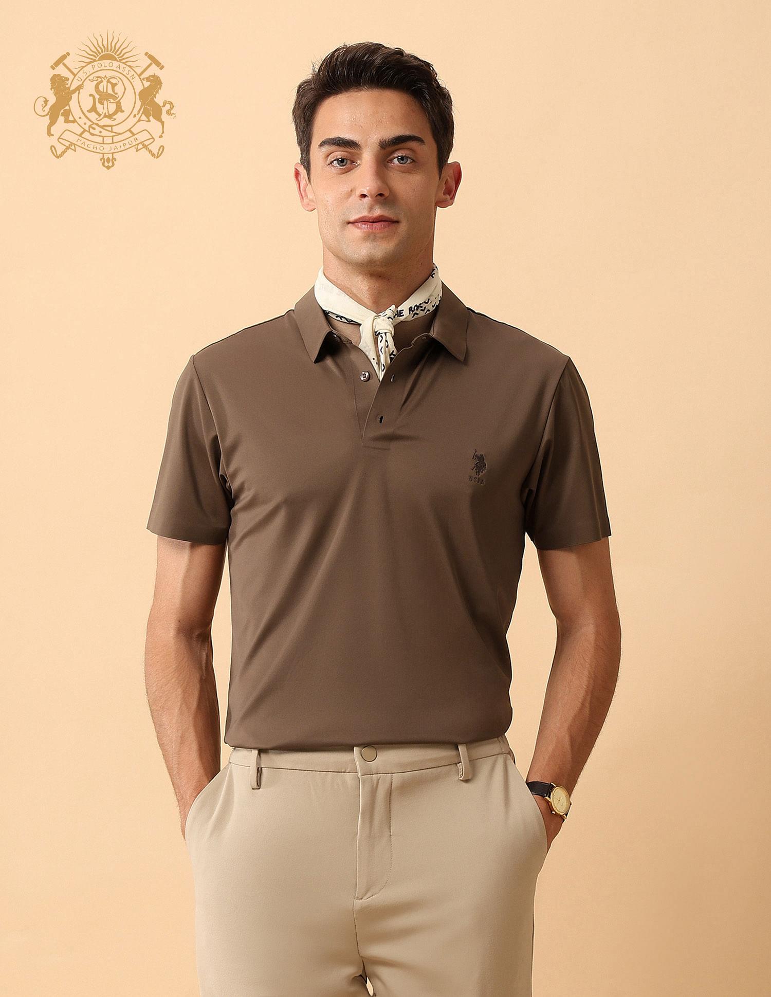 U.S. Polo Assn. Pacho X Slim Fit Solid Polo Shirt