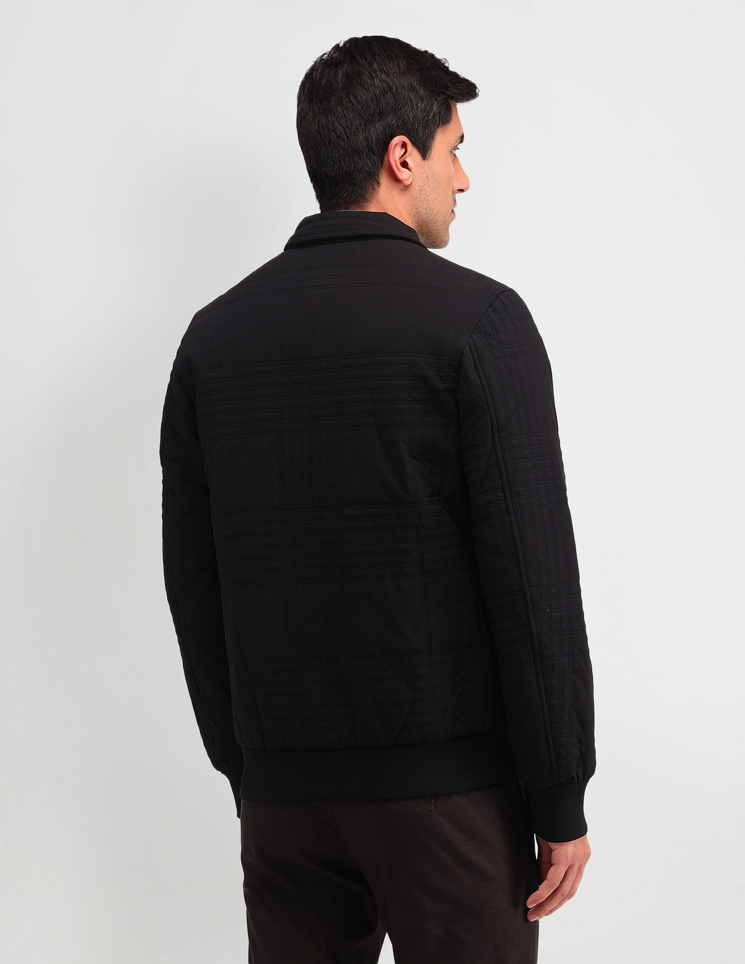 Arrow Solid Regular Fit Casual Jacket