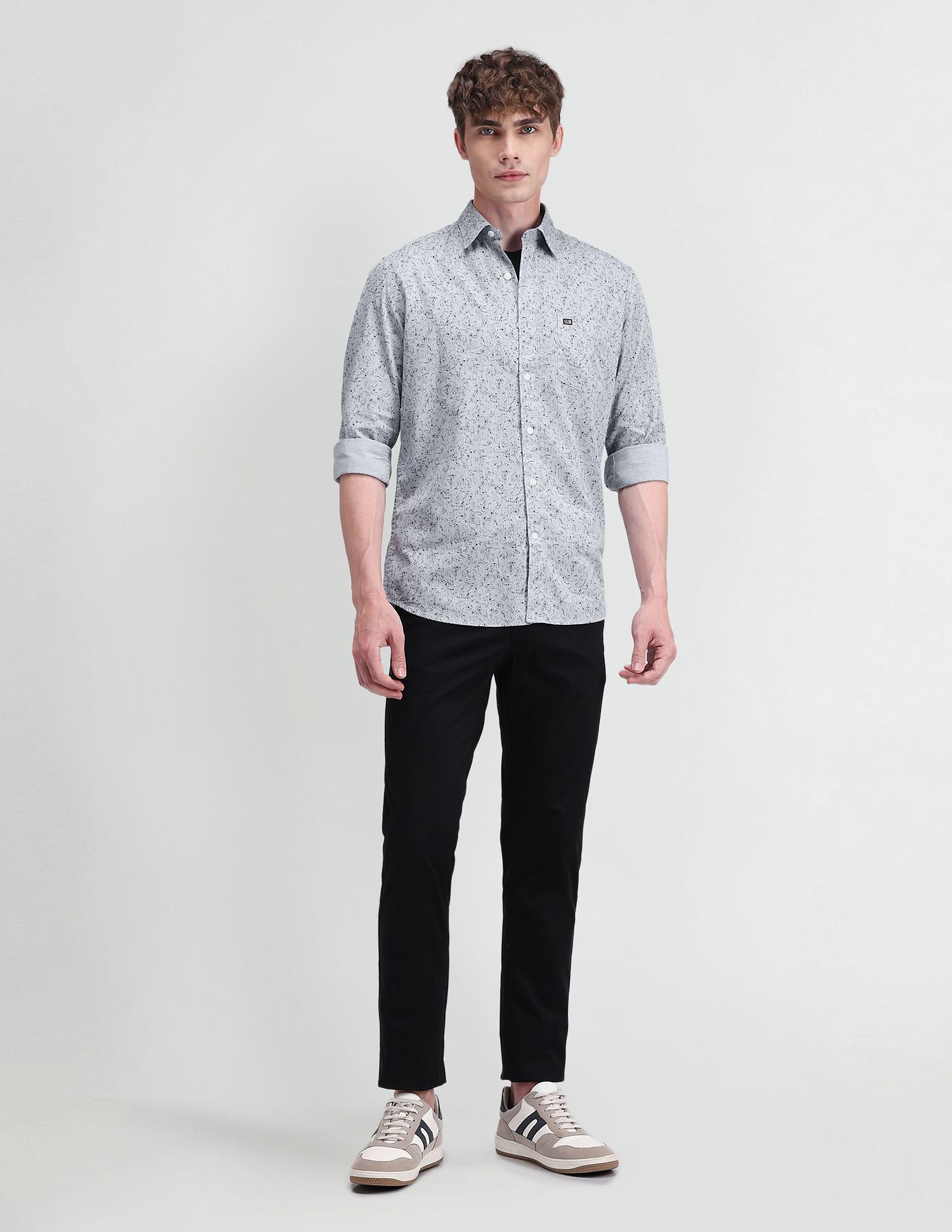 Arrow Sport Brooklyn Fit All-over Print Shirt