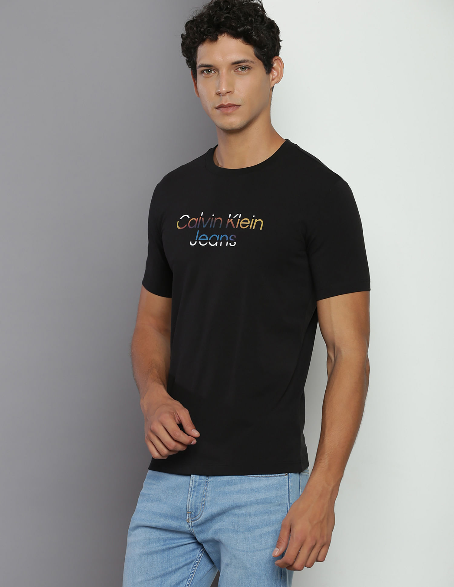 Calvin Klein Brand Print Gradient T-Shirt