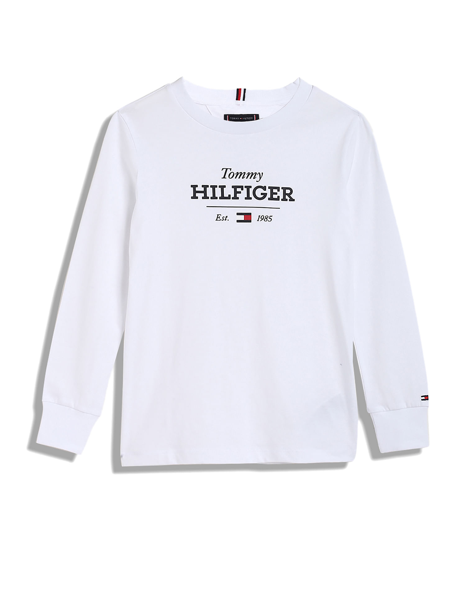 Tommy Hilfiger Kids Boys Monotype 1985 Regular Long Sleeves T-Shirt