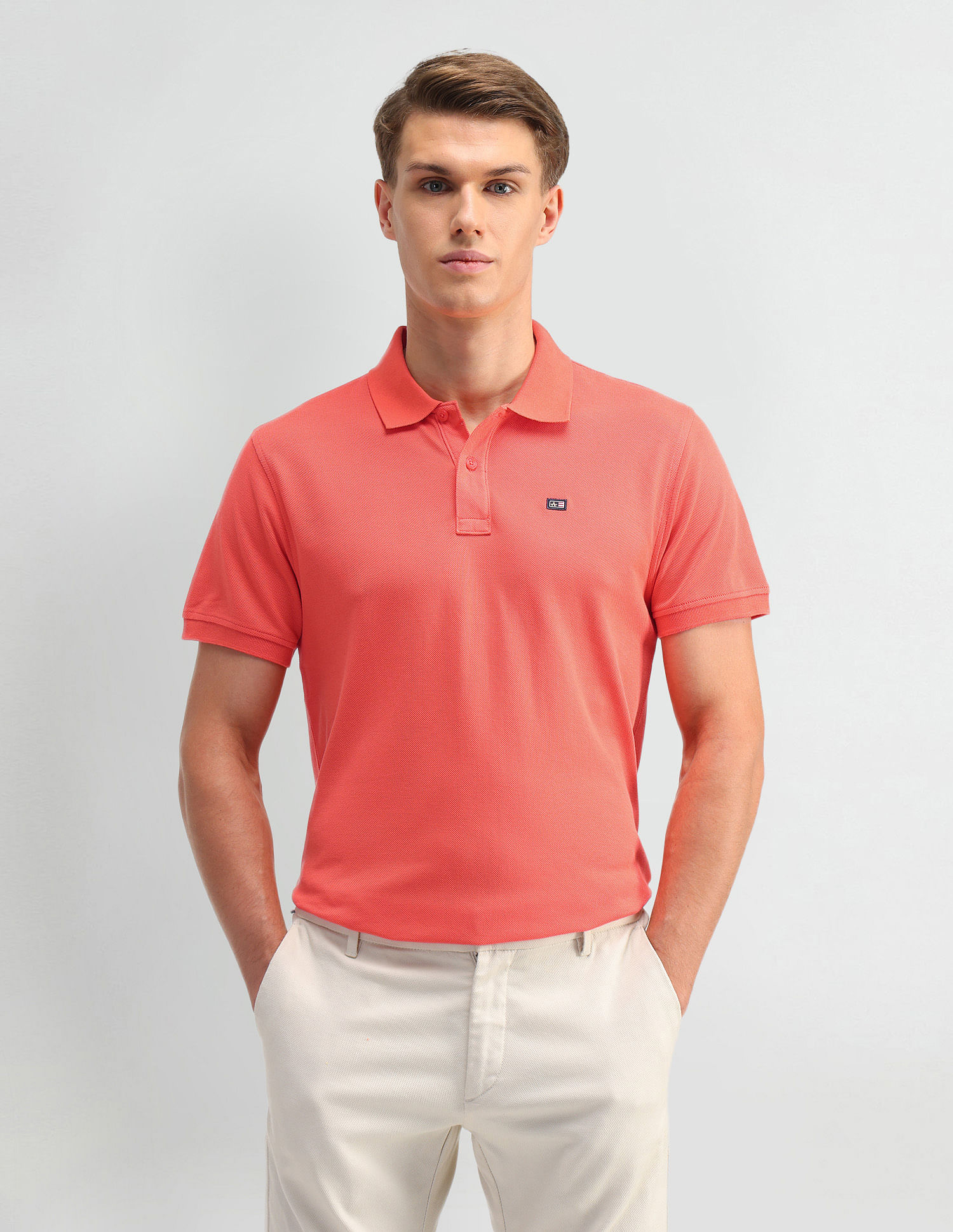 Arrow Sports Solid Regular Fit Polo Shirt
