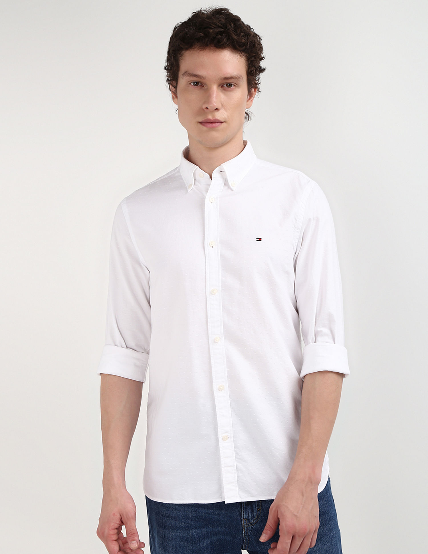 Tommy Hilfiger Oxford Dobby Slim Fit Shirt