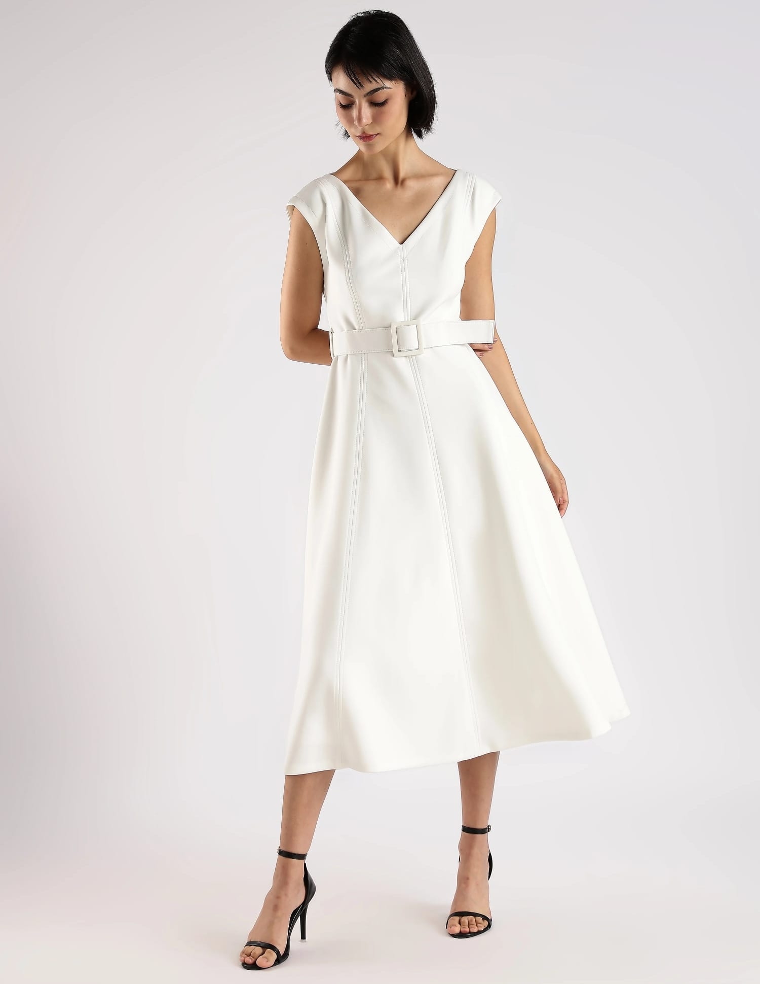 Buy Calvin Klein Jeans Polyester V-Neck A-Line Dress - NNNOW.com