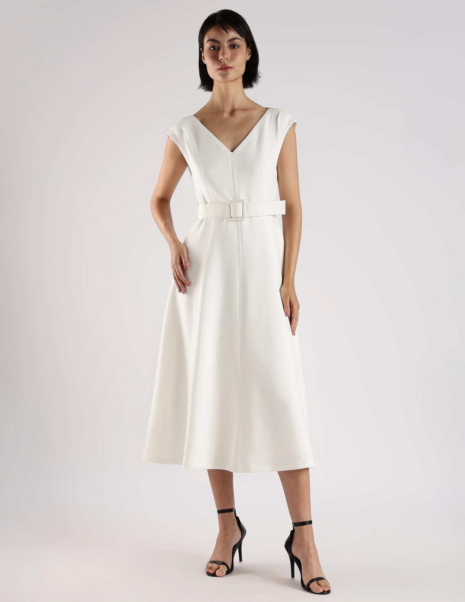 Buy Calvin Klein Jeans Polyester V-Neck A-Line Dress - NNNOW.com Buy Calvin Klein Jeans Polyester V-Neck A-Line Dress - NNNOW.com