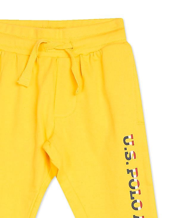 U.S. Polo Assn. Kids Drawstring Waist Solid Track Pants