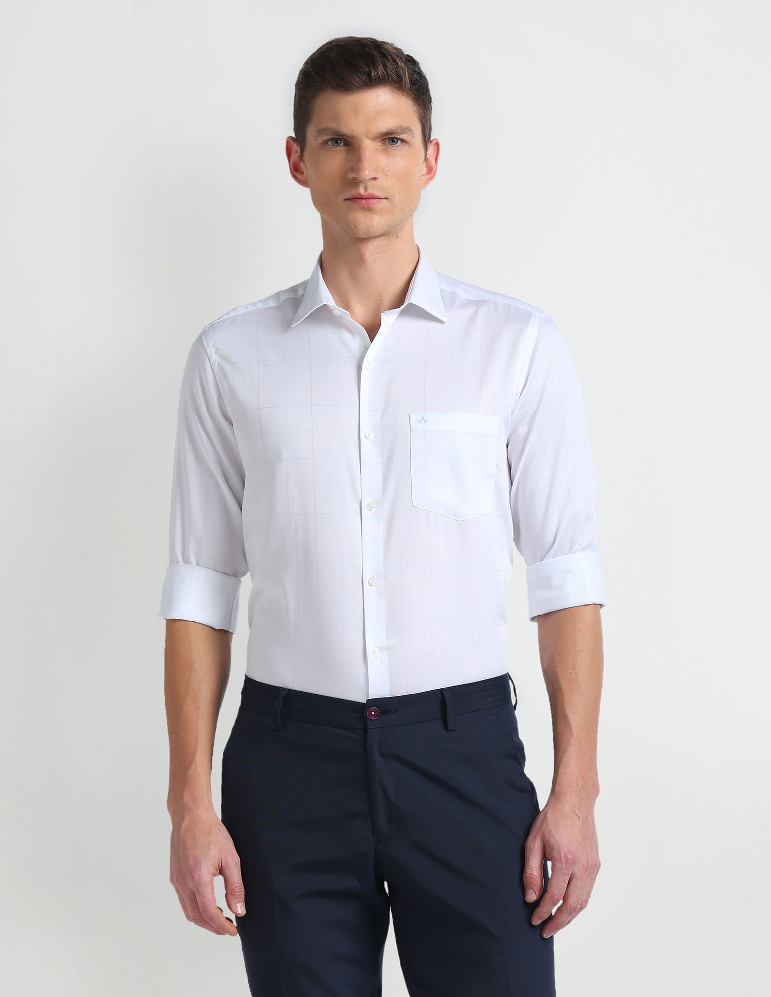 Arrow Manhattan Slim Graph Check Shirt