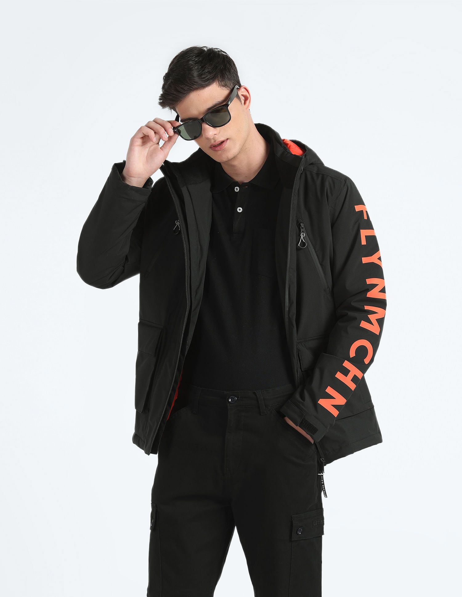 Flying Machine Hooded Heavy Puffer Jacket