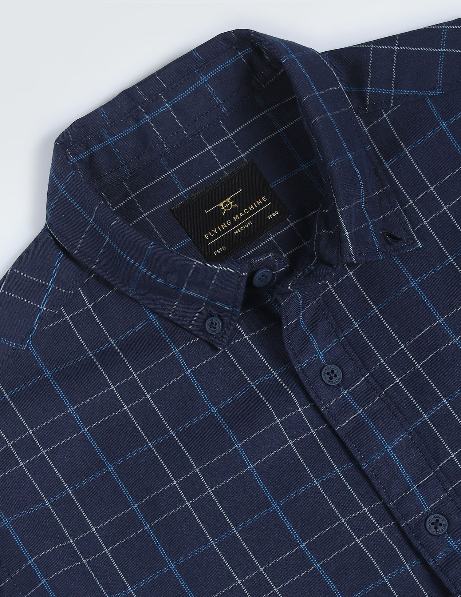 Flying Machine Tartan Check Twill Shirt