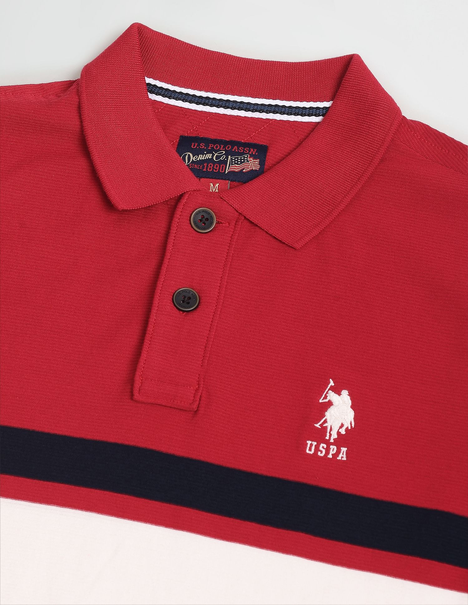 U.S. Polo Assn. Denim Co. Signature Stripe Cotton Polo Shirt
