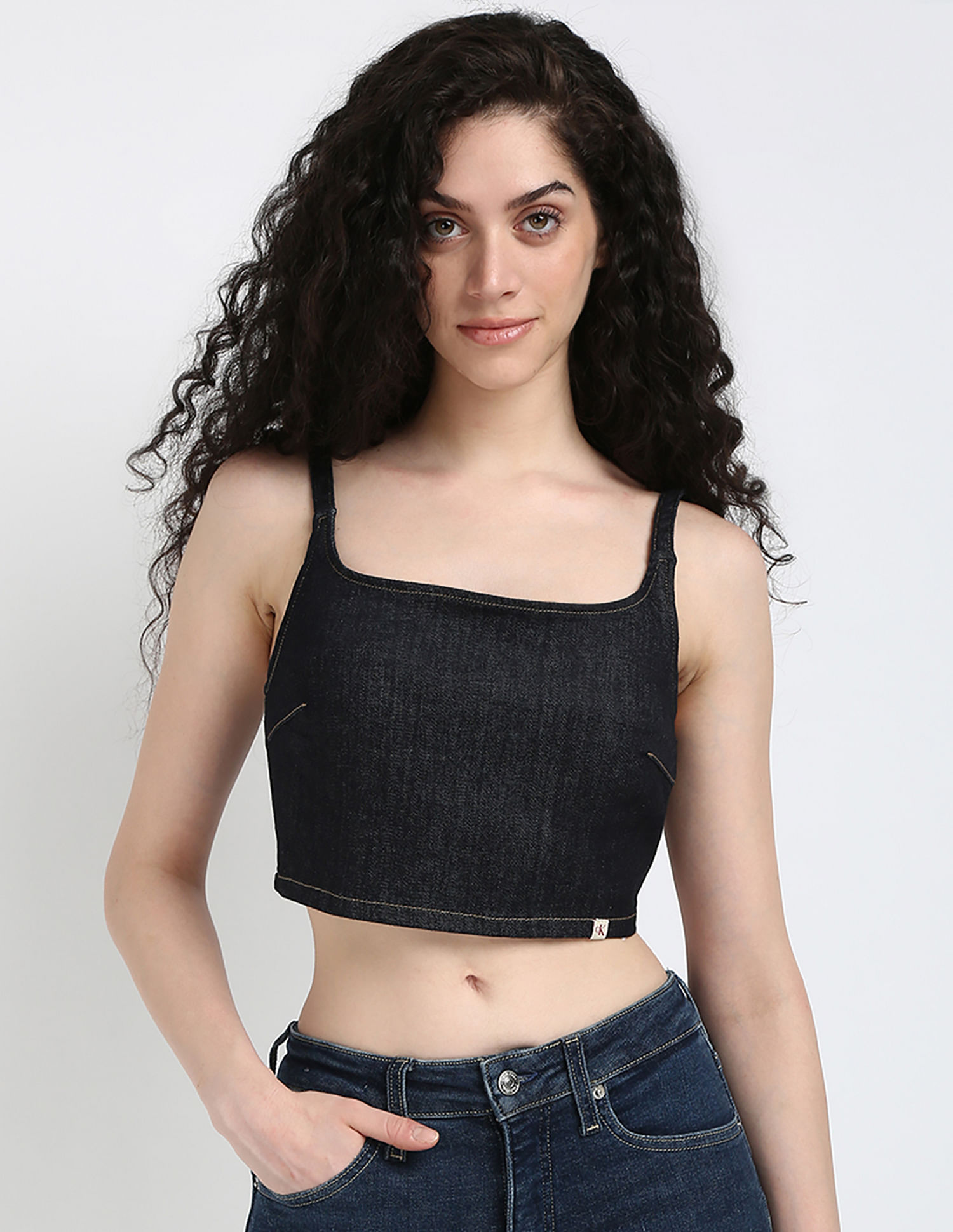 Calvin Klein Jeans Denim Bralette Top