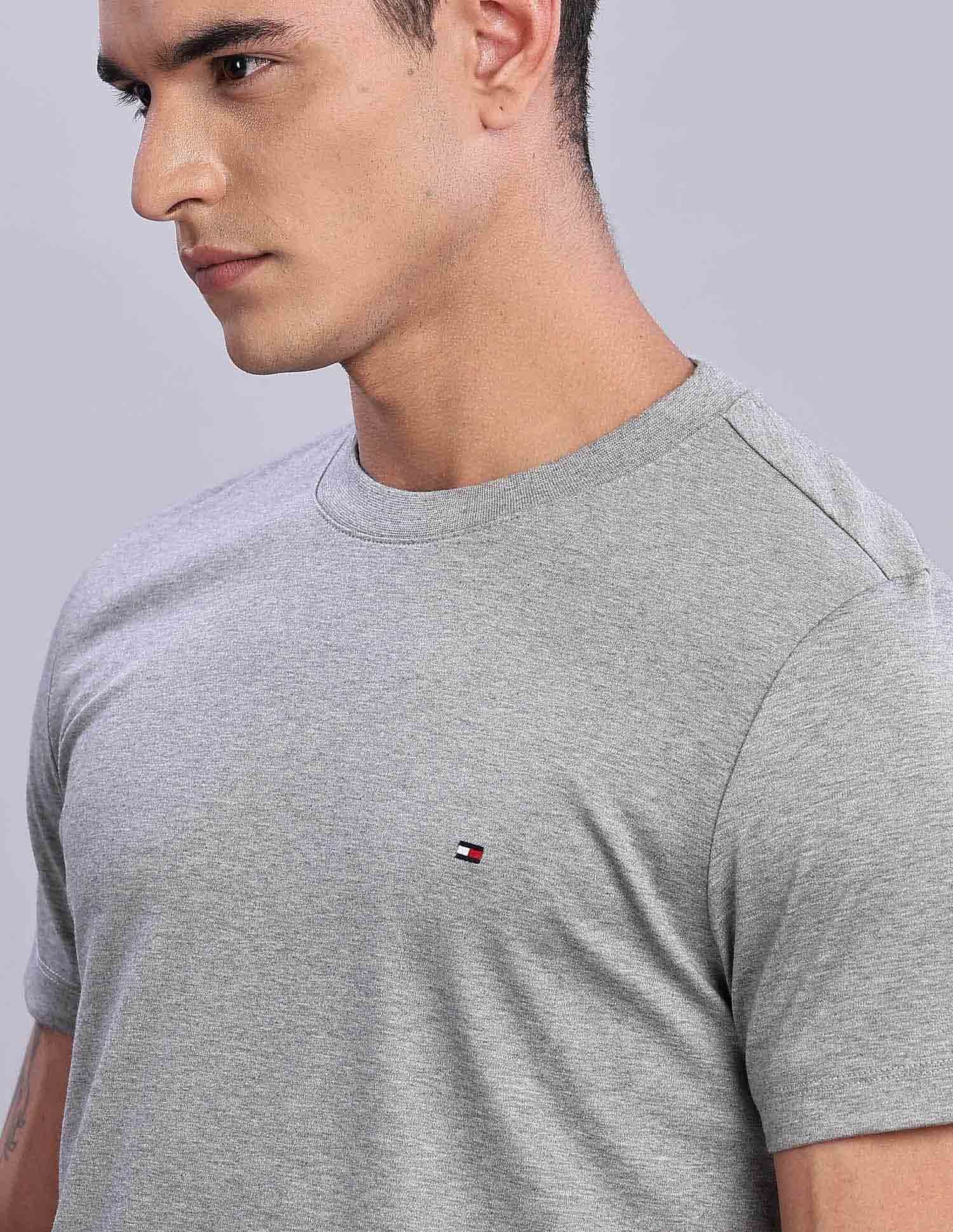 Tommy Hilfiger Mens Grey Printed T-Shirt