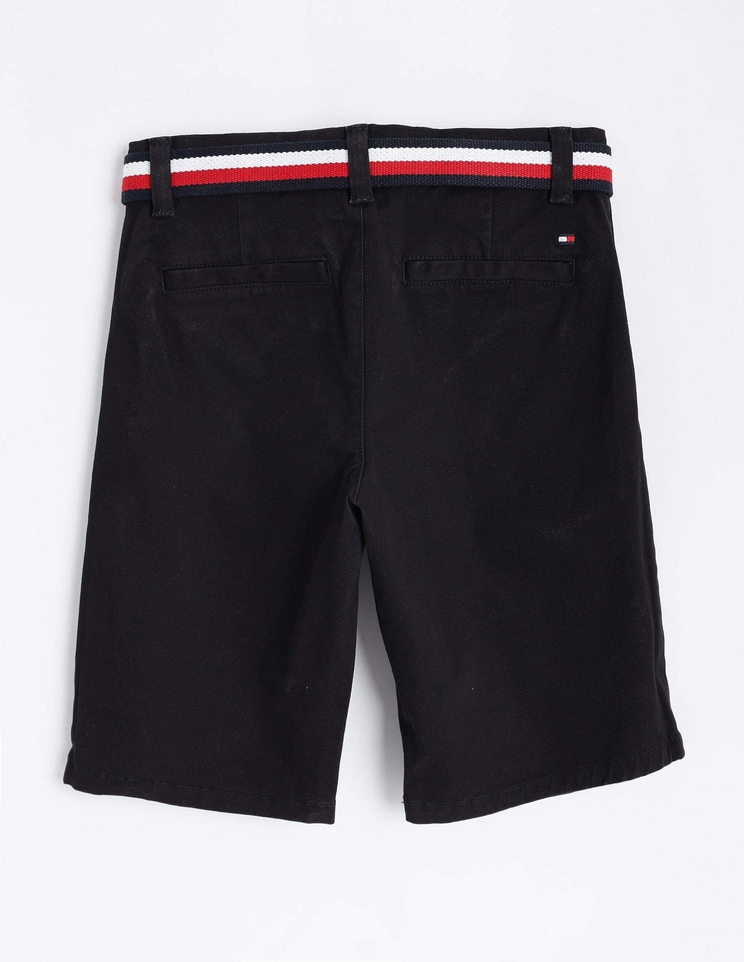Tommy Hilfiger Kids Boys Regular Fit Solid Mid Rise Shorts