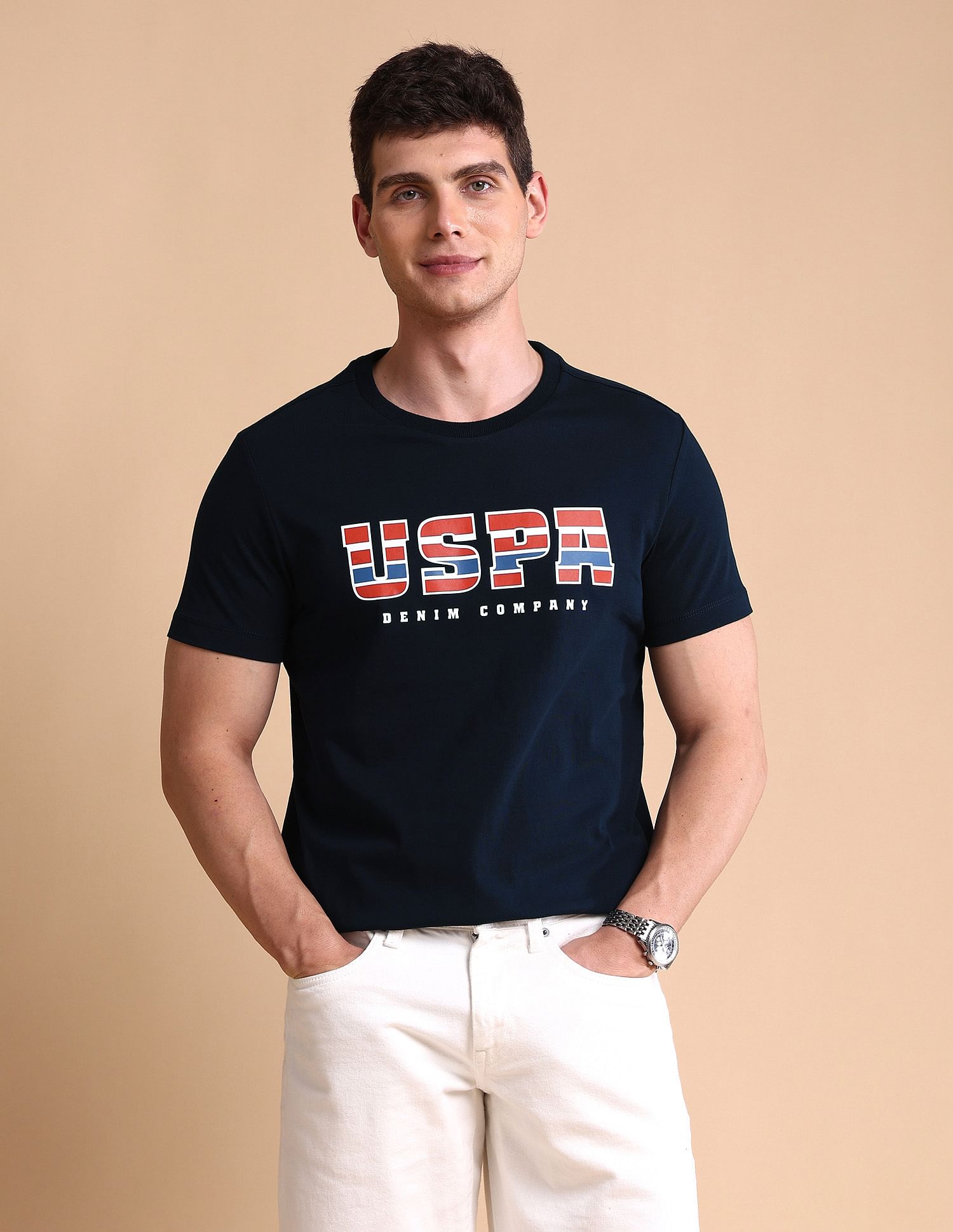 U.S. Polo Assn. Denim Co. Brand Printed Muscle Fit T-Shirt