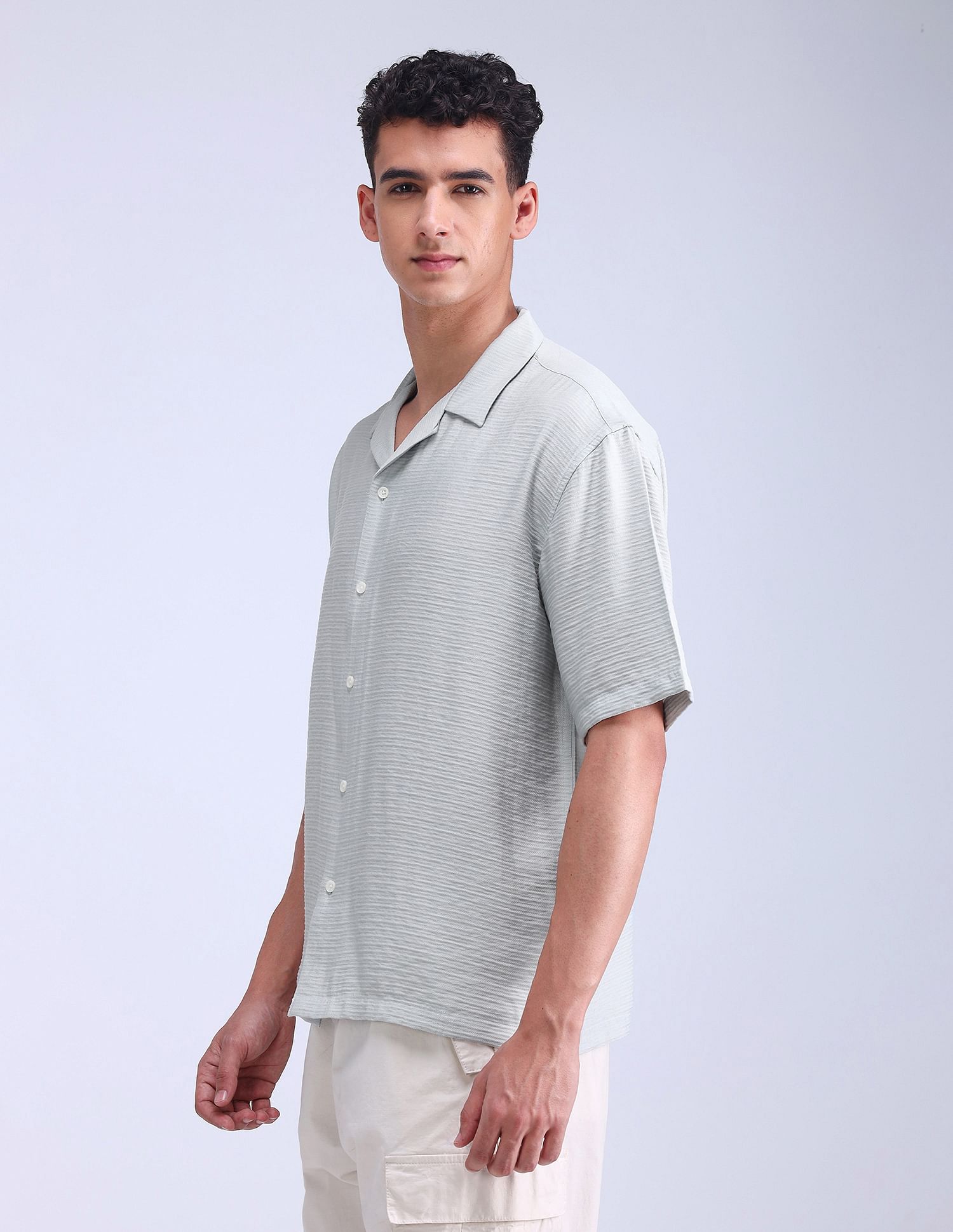 Flying Machine Oversized Fit Twill Shirt
