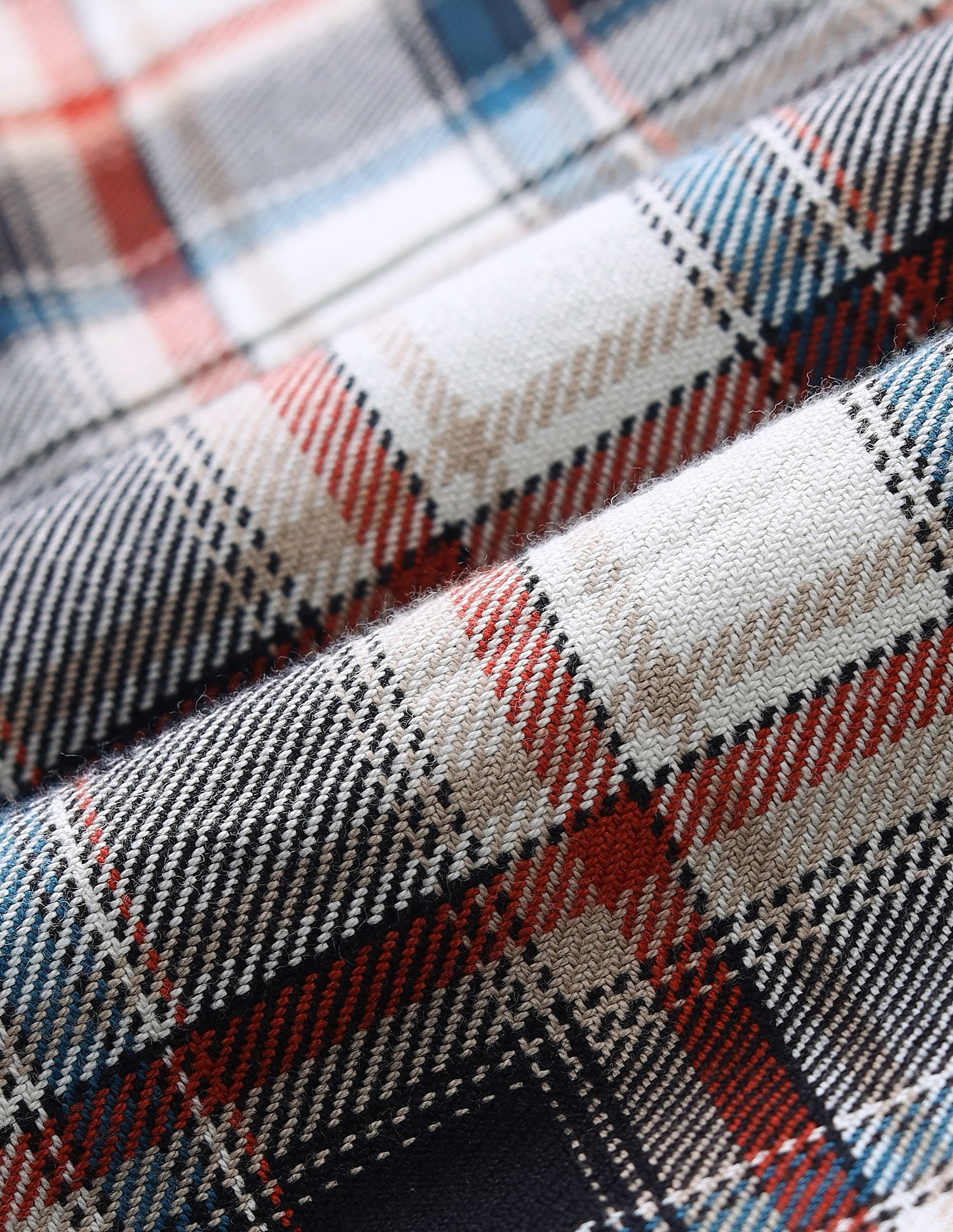 Flying Machine Oversized Twill Plaid Checked Shirt