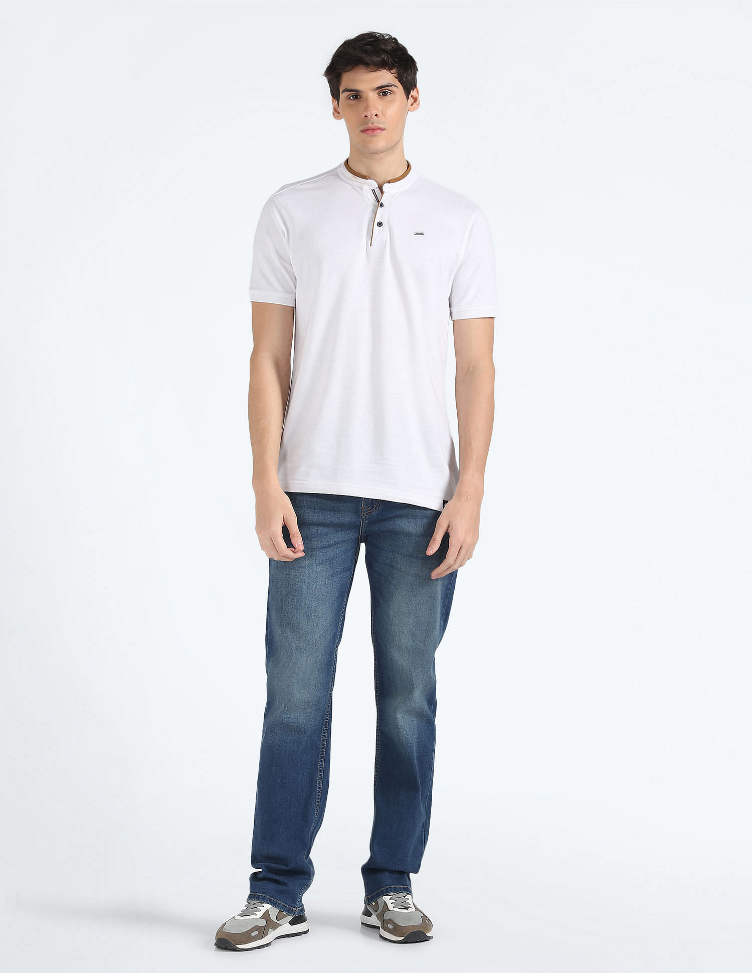 Flying Machine F-Jango Relaxed Straight Twill Jeans