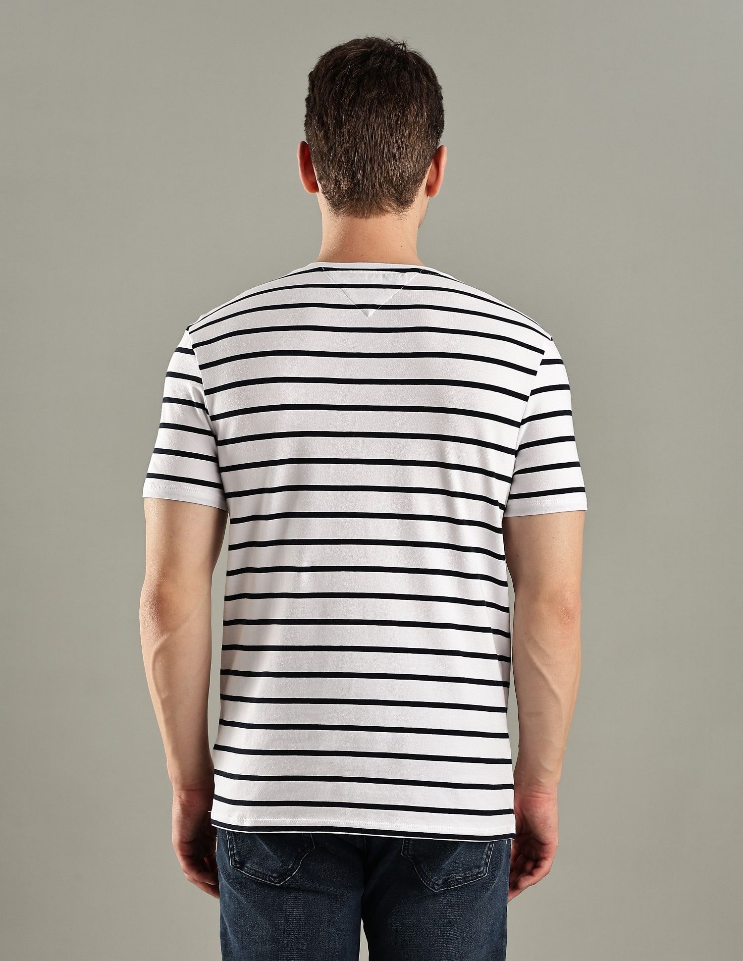 Tommy Hilfiger Striped Slim-Fit Cotton T-Shirt