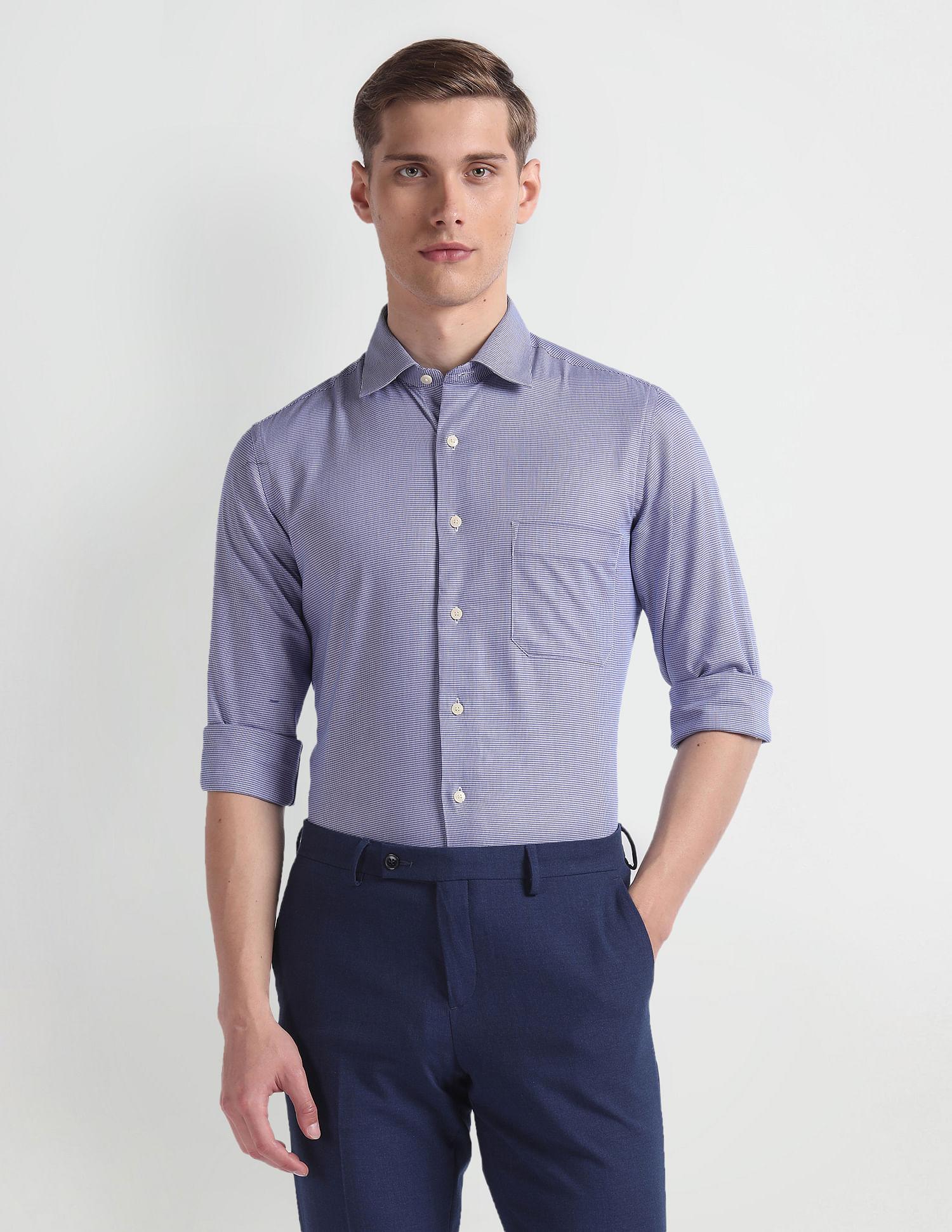Arrow Houndstooth Regular Fit Shirt