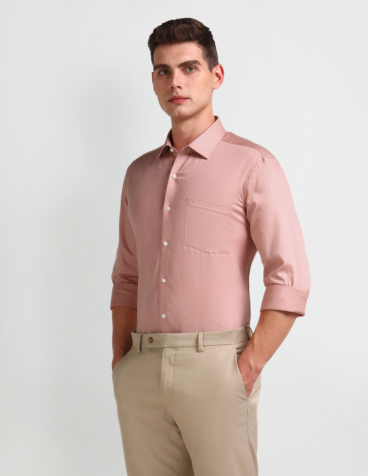 Arrow Manhattan Slim Fit Cotton Shirt