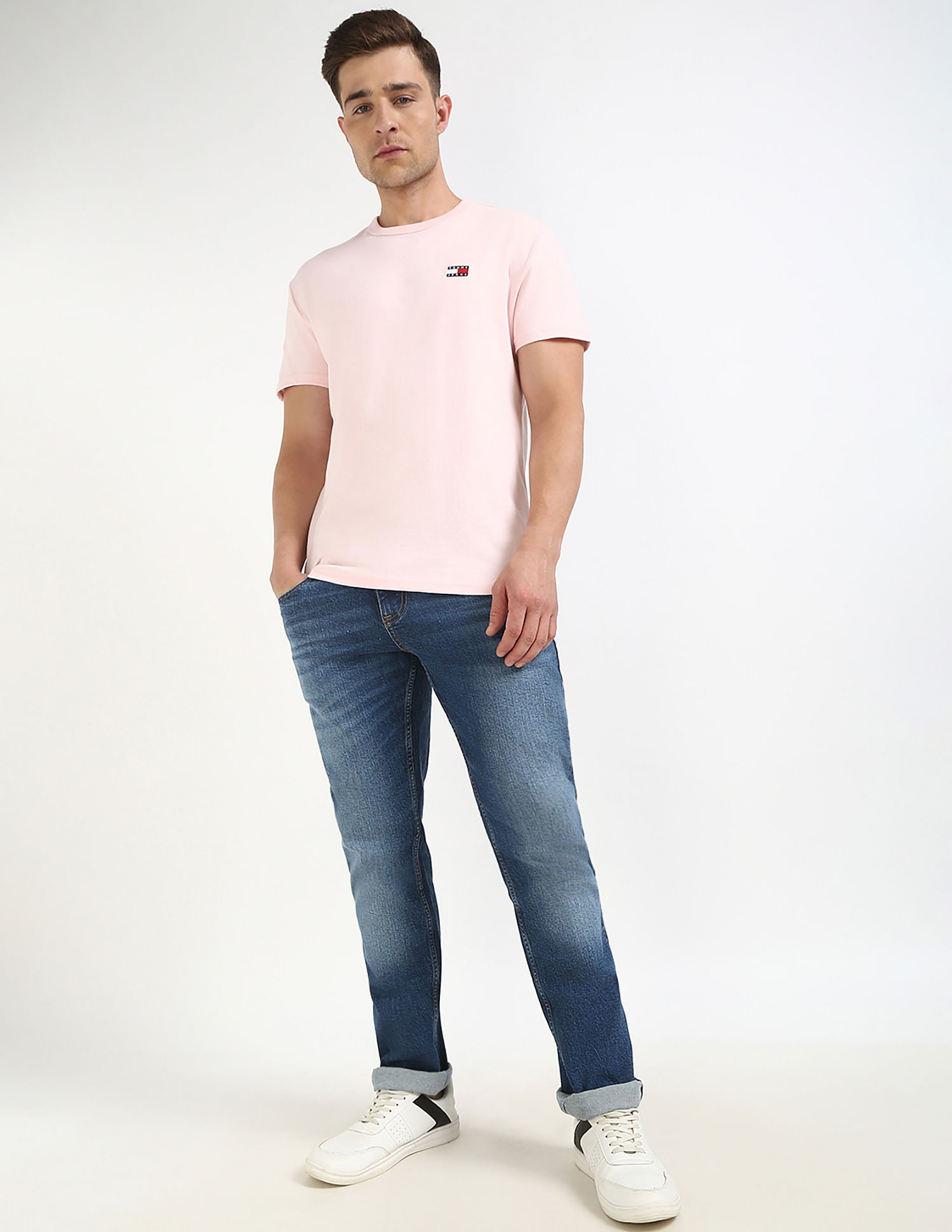Tommy Hilfiger Solid Regular-Fit Cotton T-Shirt