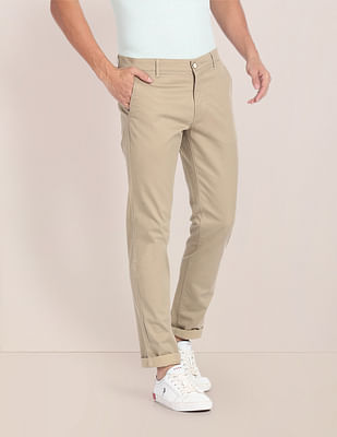 U S Polo Assn Mid Rise Geometric Print Chinos