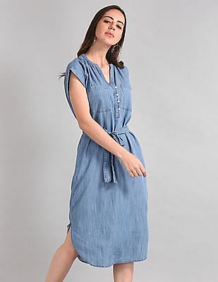 gap denim shirt dress