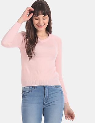 aeropostale pink sweater