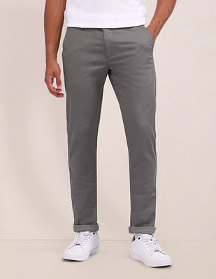 U S Polo Assn Austin Slim Fit Textured Trousers