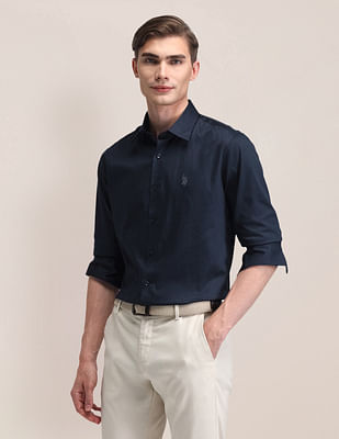 U S Polo Assn Tailored Fit Satin Shirt