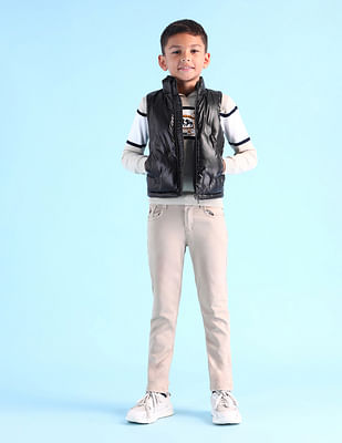 U S Polo Assn Kids Boys Solid Regular Fit Jacket