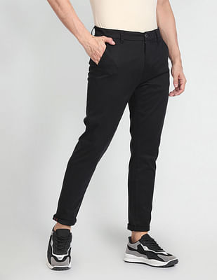 Flying Machine Mid Rise Slim Tapered Trousers