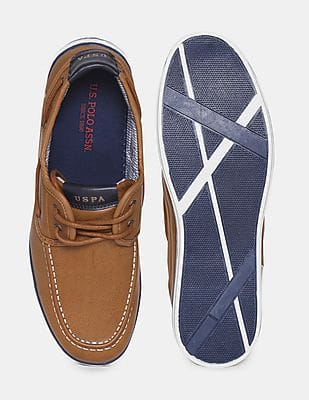 Buy Polo Men Round Toe Textured Janeiro Boat Shoes