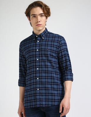 Buy Tommy Hilfiger Brushed Easy Check Regular Fit Shirt - NNNOW.com