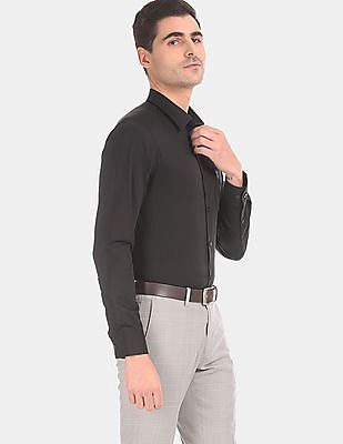 smart casual black shirt