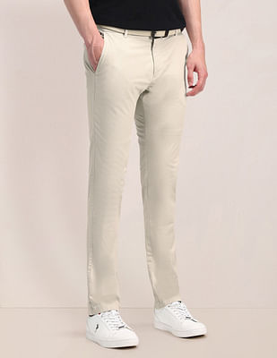 U S Polo Assn Mid Rise Slim Fit Trousers