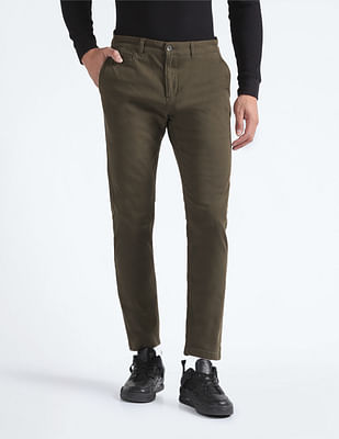 Flying Machine Slim Fit Twill Trousers