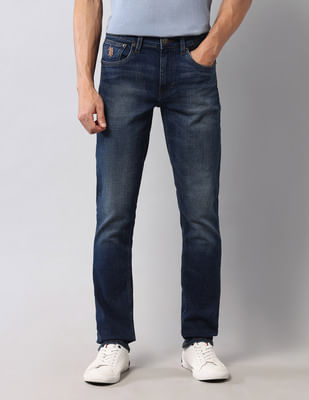 Price History of Regallo Skinny Fit Blue Vintage Jeans from NNNow