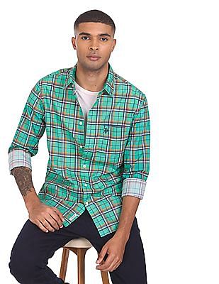 U S Polo Assn Tailored Regular Fit Check Casual Shirt