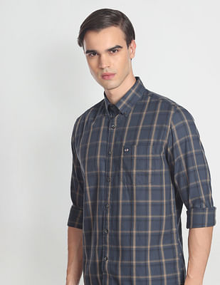 Arrow Sports Manhattan Slim Fit Tartan Check Casual Shirt