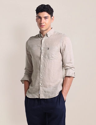 U S Polo Assn Solid Chest Pocket Shirt