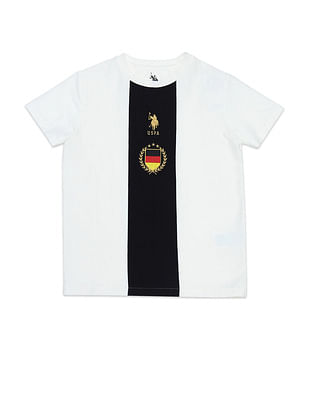 U S Polo Assn Kids Boys Crew Neck Embroidered T-Shirt