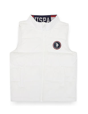 U S Polo Assn Kids Boys Sleeveless Quilted Jacket